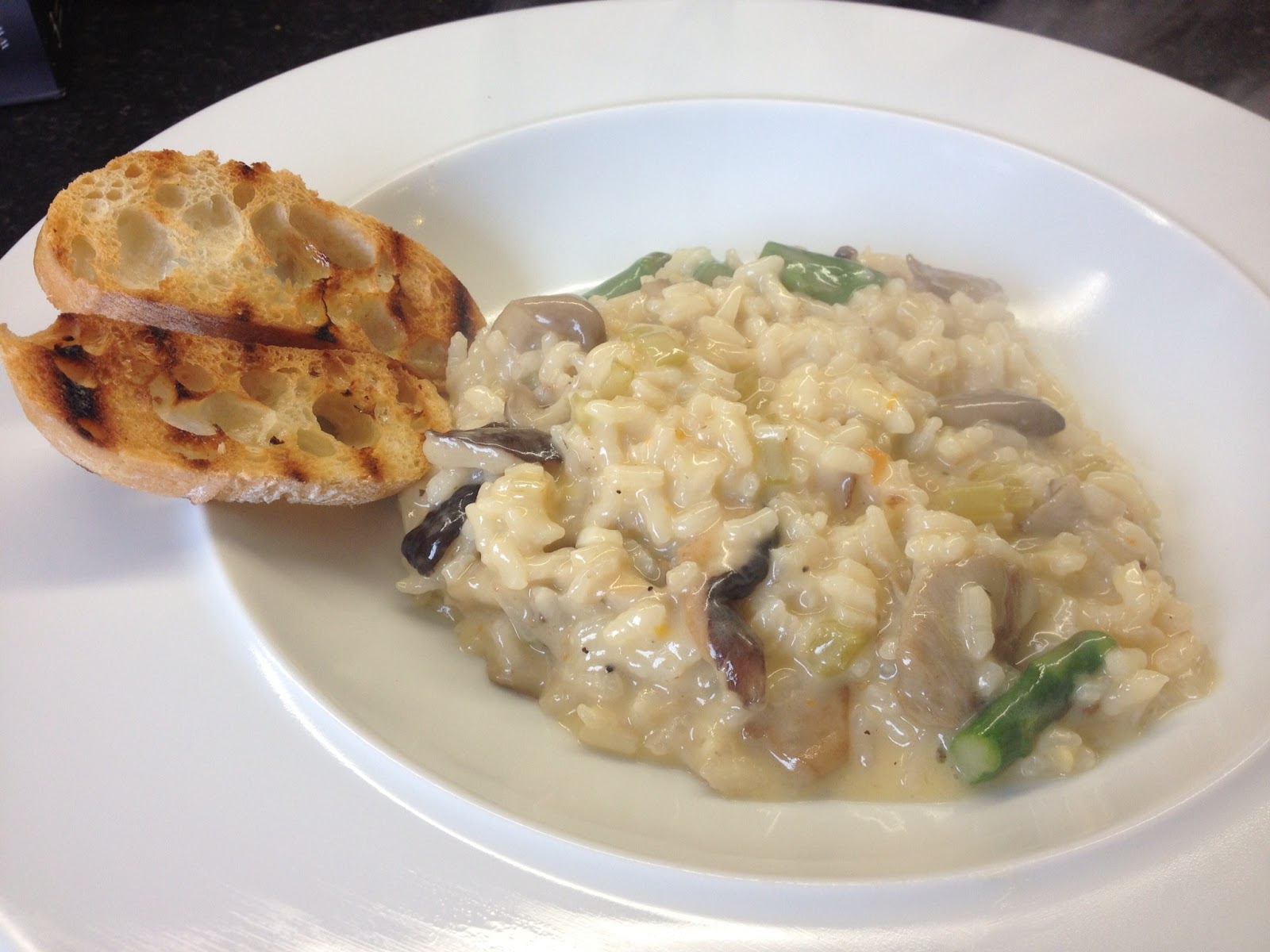 Matty's Grub Wild Mushroom and Asparagus Risotto