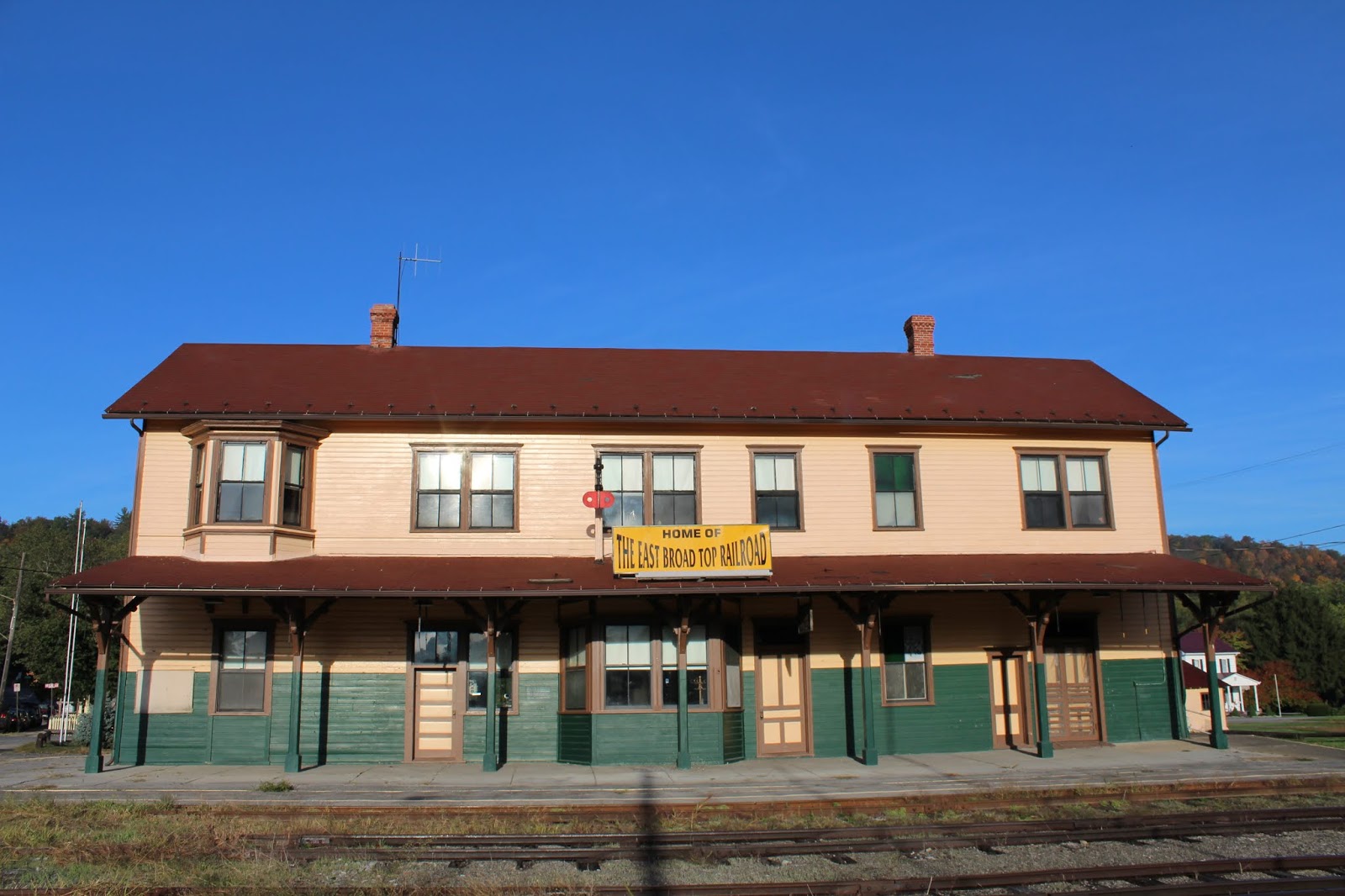The Blacklog Valley Meets the East Broad Top Narrow Gauge Scratch Building Orbisonia Station