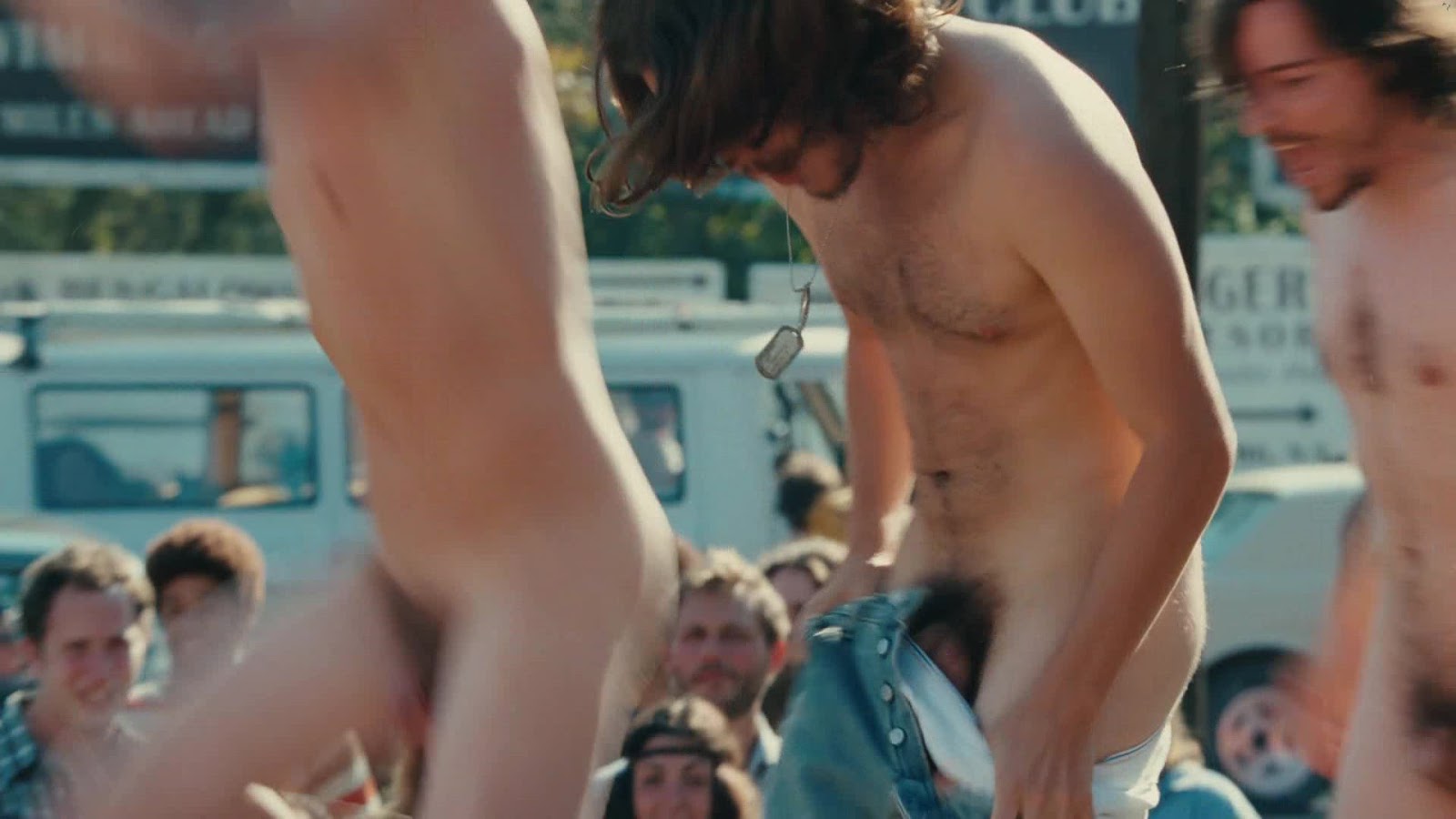 Auscaps Zachary Booth And Emile Hirsch Nude In Taking Woodstock