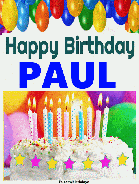 Happy Birthday PAUL imgaes gif