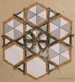 Hexagon English Paper Piecing - Reverse