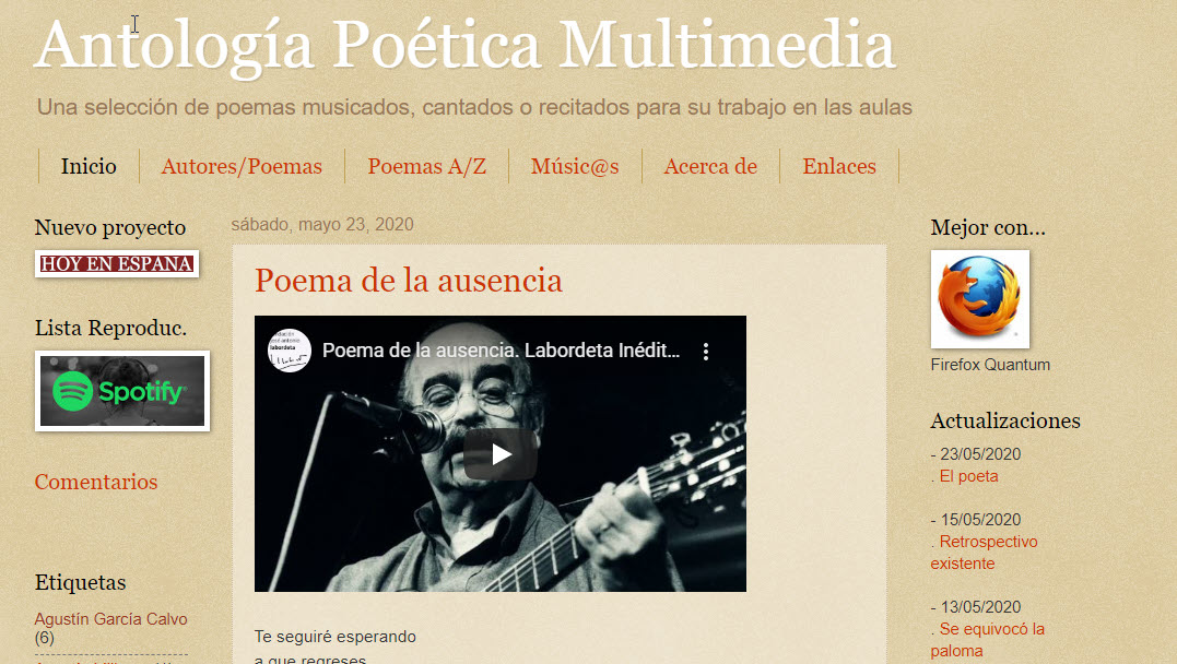 Antología Poética Multimedia ...para escuchar, para leer, para sentir