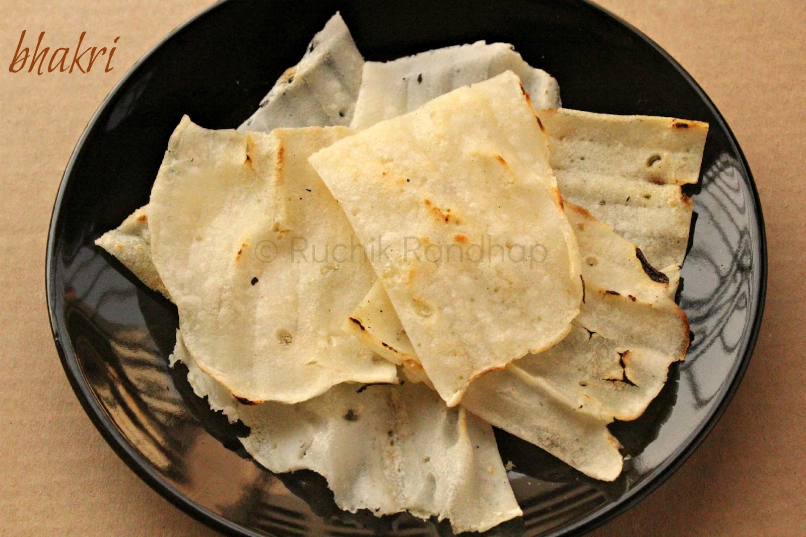 Bhakri Making Bhakri (Pan Fried Rice Flatbread) - Ruchik Randhap