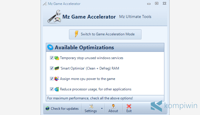 mz game accelerator