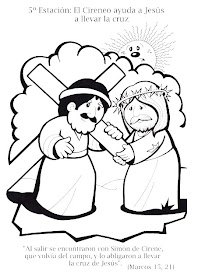 El Cirineo ayuda a Jesús a llevar la cruz El Cirineo ayuda a Jesús a llevar la cruz