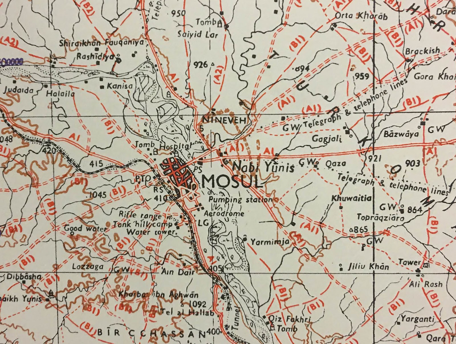 GIS Research and Map Collection Maps of Mosul and Iraq Available from