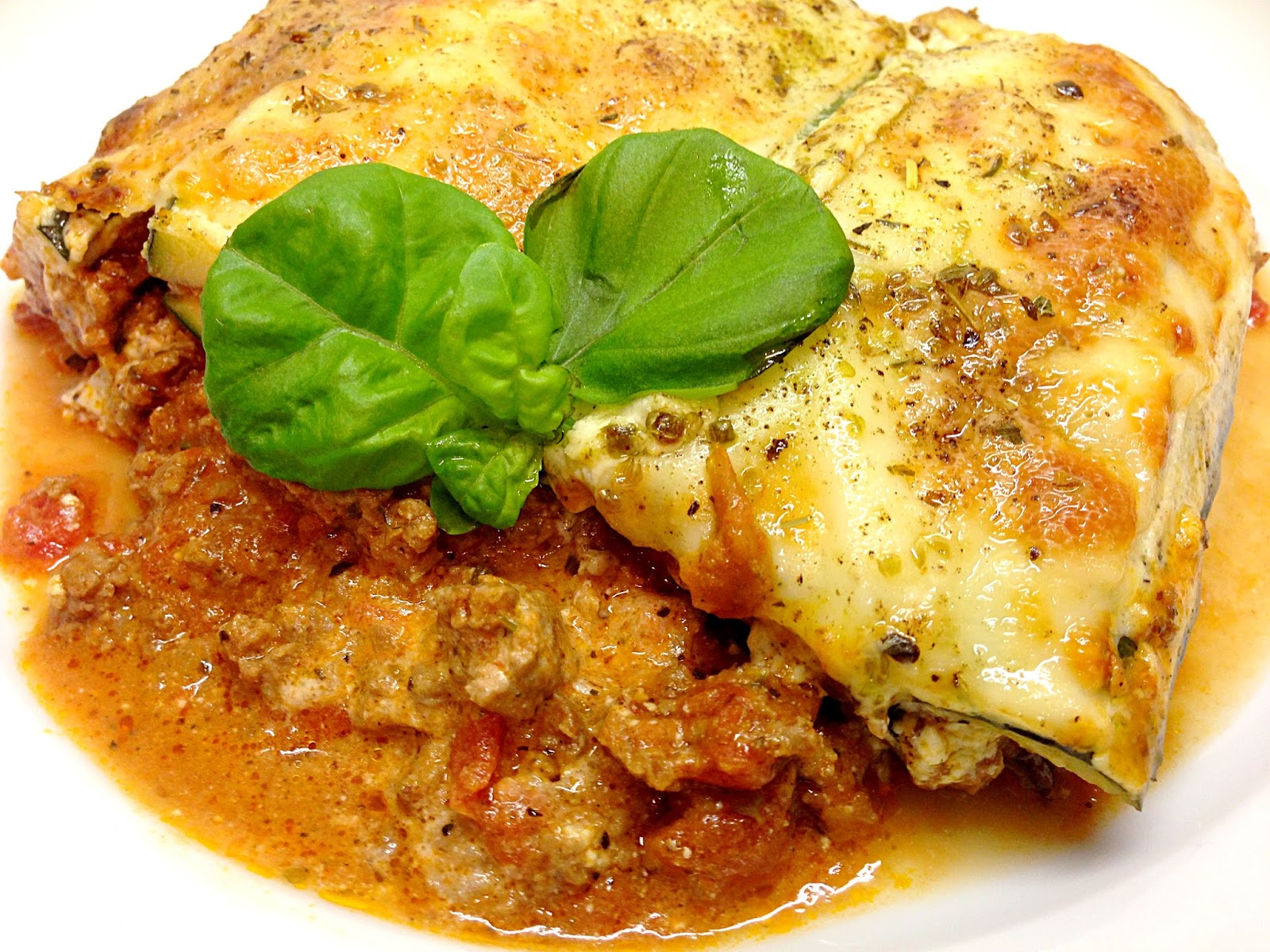 Lecker ohne Zucker: Zucchini-Lasagne mit Bechamelsauce - LCHF - ketokonform