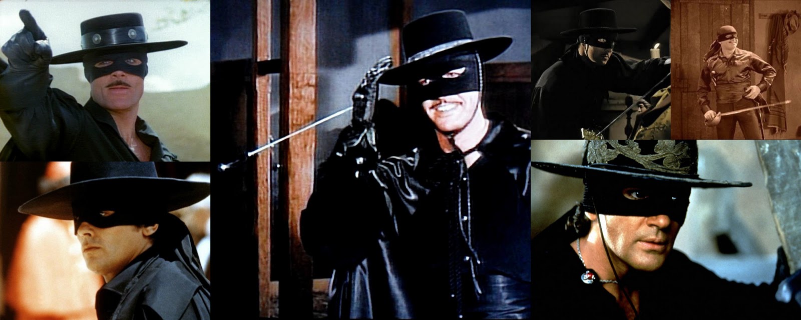 Zorro - Guy Williams, Duncan Regehr, Tyrone Power, Douglas Fairbanks, Anton...
