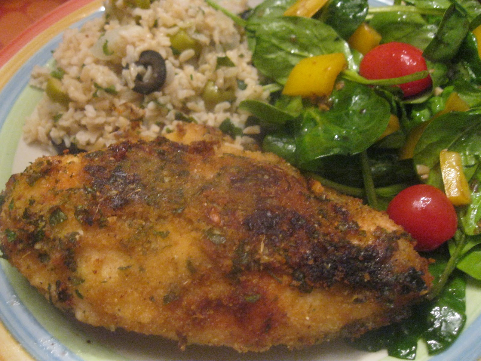 Feeding your family well Sicilian Chicken Breaded Chicken Bathed in