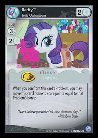 My Little Pony Rarity, Truly Outrageous Premiere CCG Card