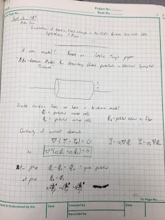 Page 1 of Notebook 9, from Sept 13, 1984.