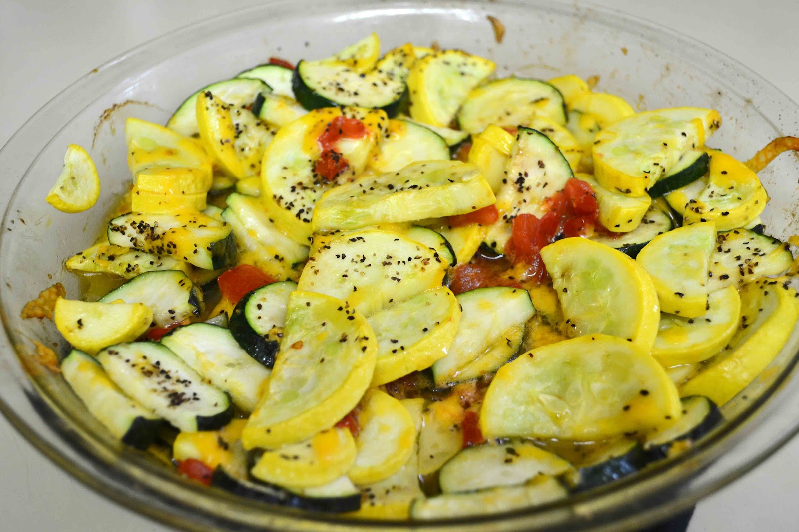 Babblings and More Baked Garlic Butter Zucchini