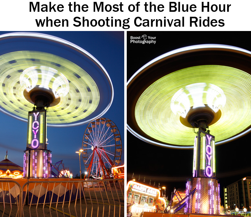Make the most of the Blue Hour when shooting carnival rides | Boost Your Photography