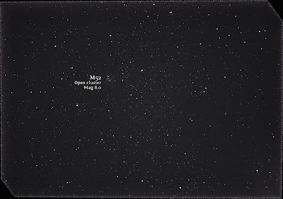 M52 open cluster