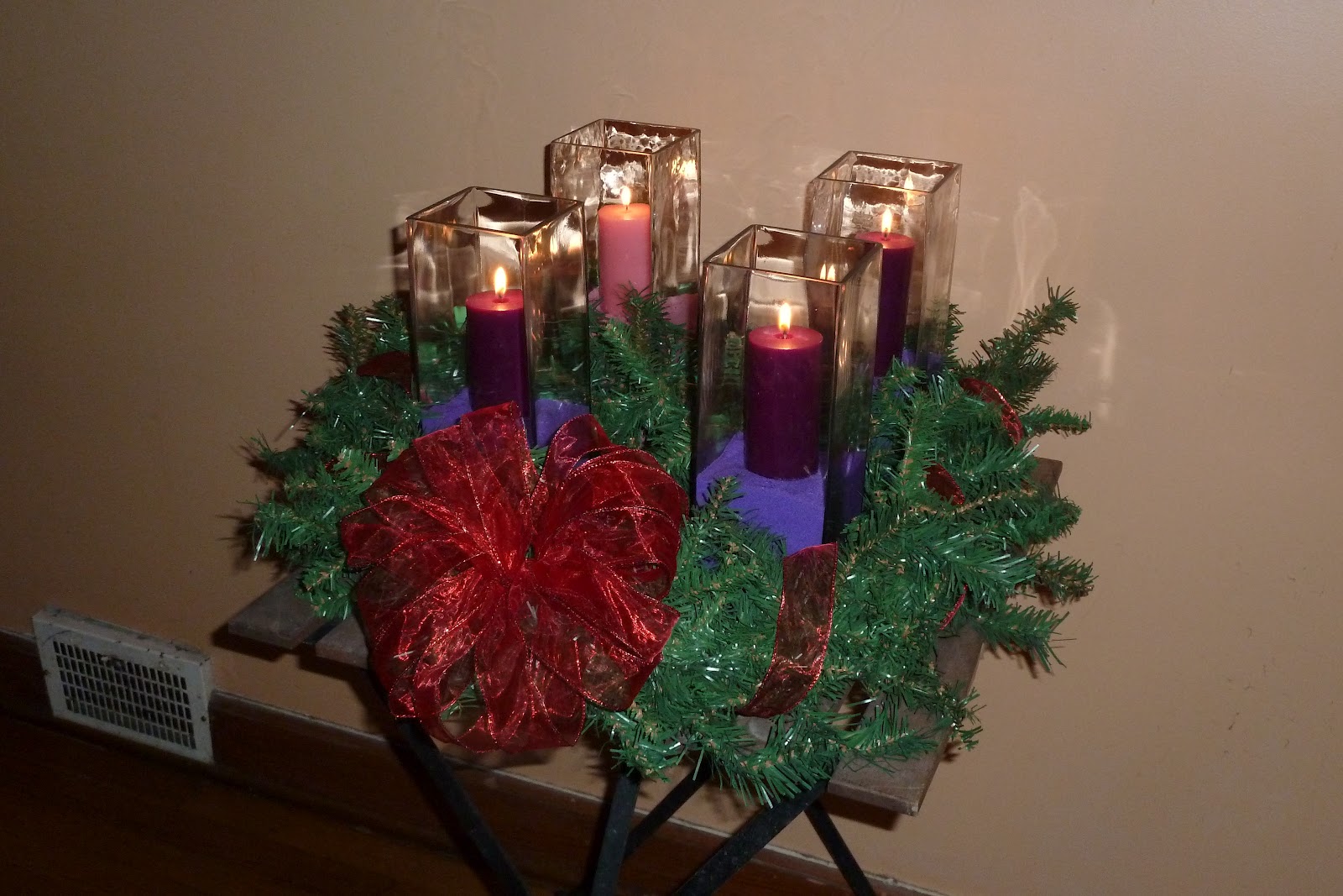 Centered in Christ Outdoor Advent Wreath