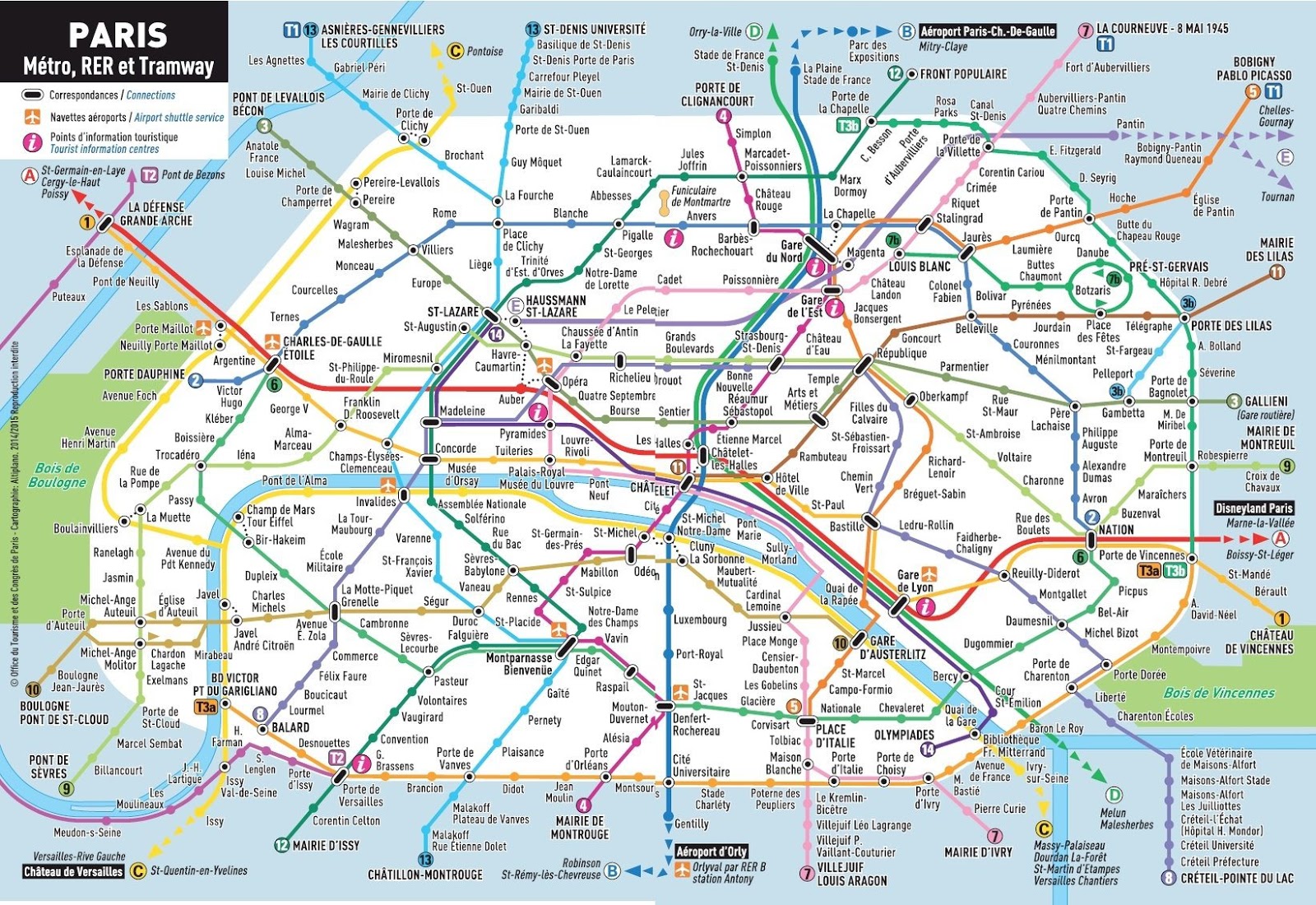 Plan De Metro De Paris