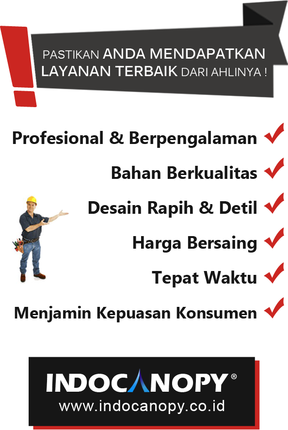 Canopy Kain Jakarta Tenda Membrane, Awning Gulung Murah Terbaik