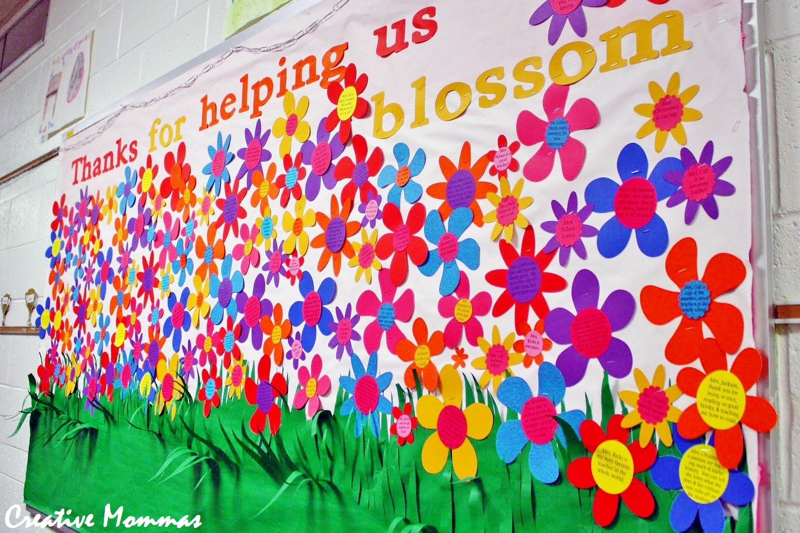 Creative Mommas May PTO Teacher Appreciation Bulletin Board