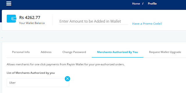 How to Re-authorize or unlink paytm with Uber India App