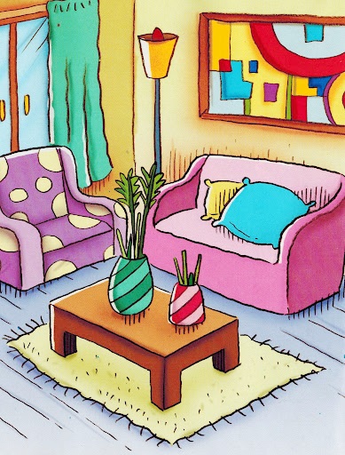 partes da casa desenhos coloridos