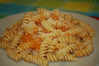 fusilli con la zucca gialla