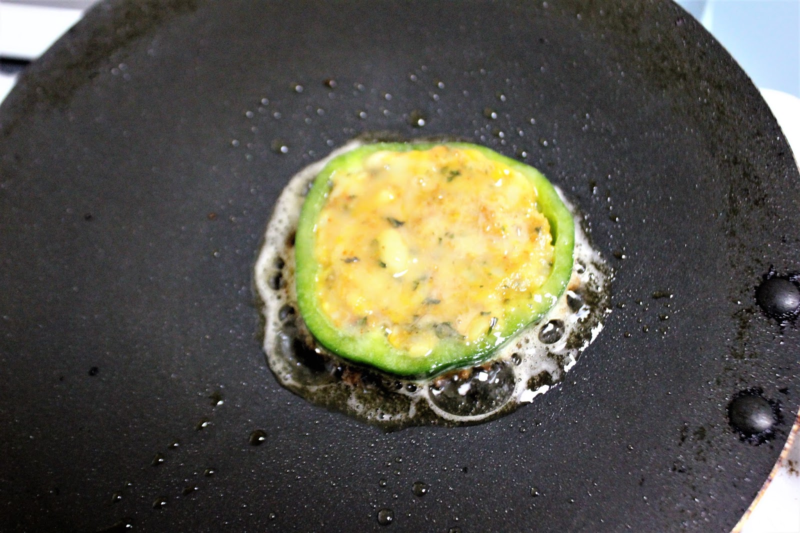 Bethica's Kitchen Flavours Potato Stuffed Bell Pepper / Capsicum Cutlet