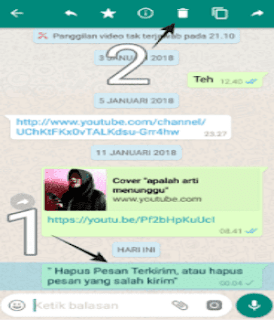 Hapus Pesan Terkirim WhatsApp Hapus Pesan Terkirim WhatsApp