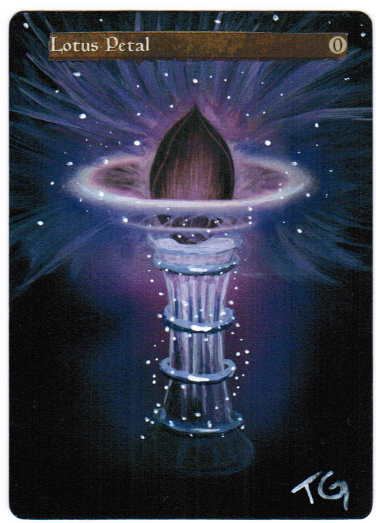 MTG Altered Art Lotus Petal