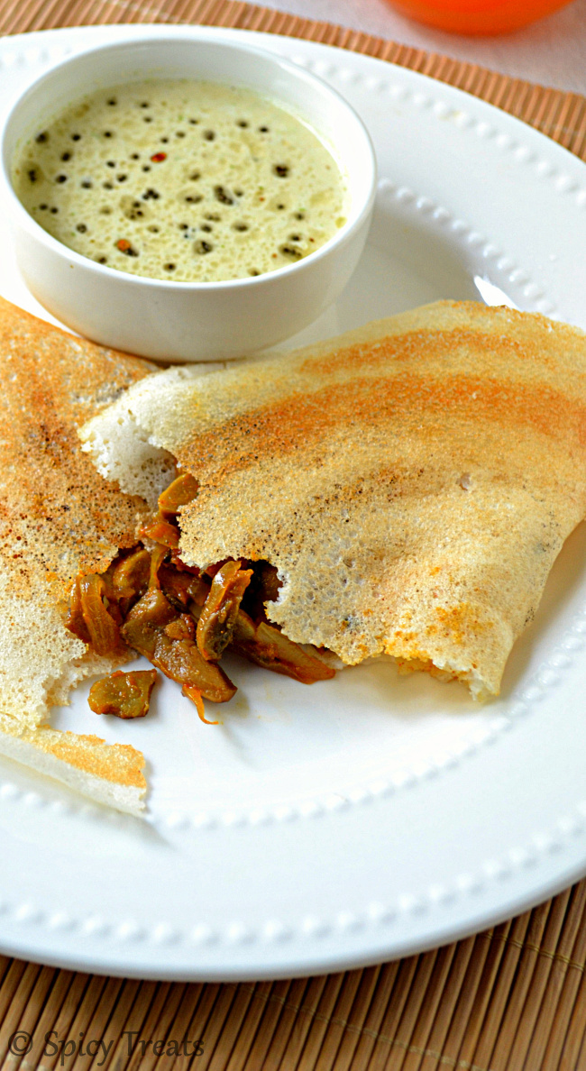 Spicy Treats Mushroom Dosa / Mushroom Roast / Mushroom Masal Dosa