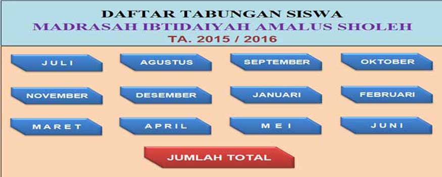 Download Gratis Aplikasi Buku Tabungan Siswa Format Excel