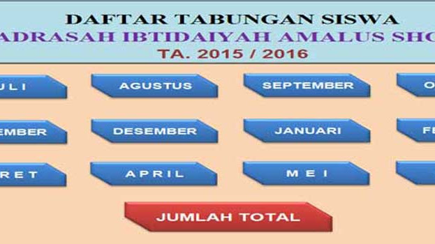 Aplikasi Buku Tabungan Siswa Format Excel V1 Aplikasi Buku Tabungan Siswa Format Excel V1