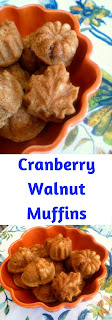 Piping hot muffins filled with crunchy walnuts, juicy plump cranberries, and a hint of cinnamon. It was earthy, comforting, and oh so satisfying. - Slice of Southern