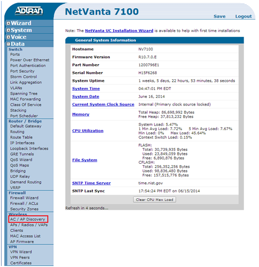 Adding a Wireless Access Point to an Adtran Router Through the GUI