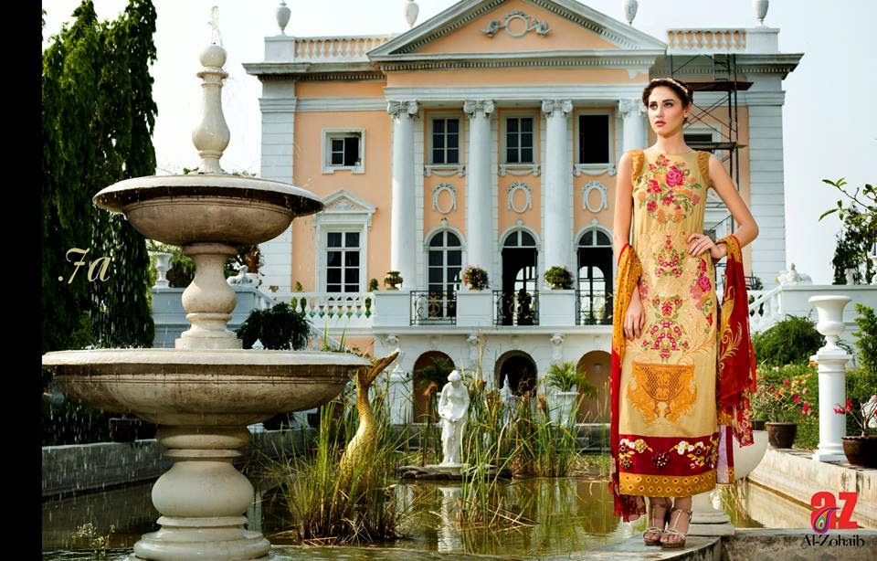 Pakistani new lawn collection 2015