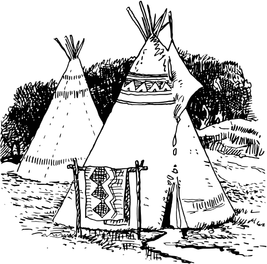 native american tipi coloring pages - photo #1