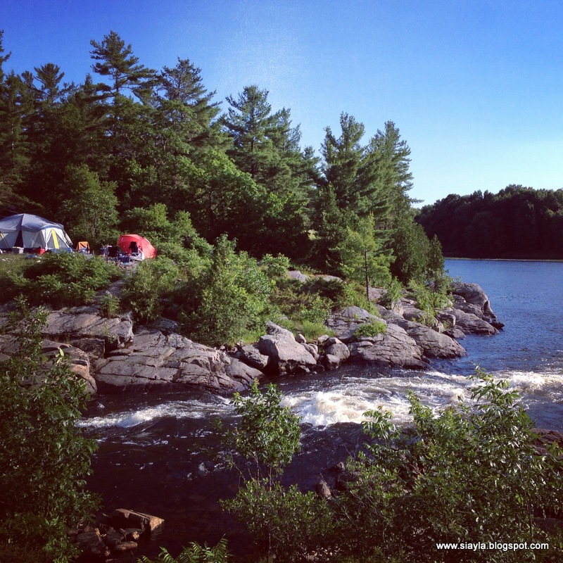 Imagination Station Tent camping on the Pickerel River in Ontario