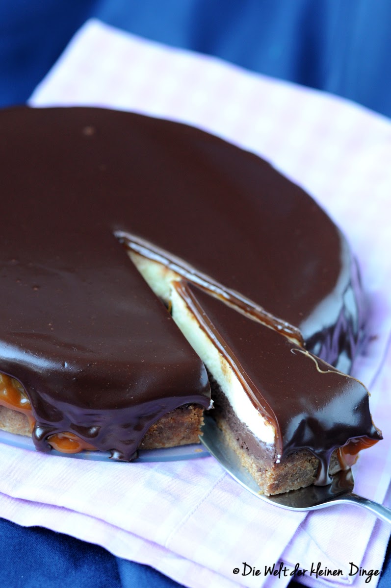 Die Welt der kleinen Dinge: Double Cheesecake mit Karamell- und ...