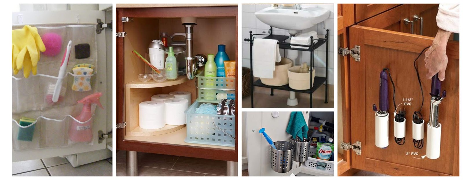 12 Ideas para organizar y ahorrar espacio debajo del fregadero del baño