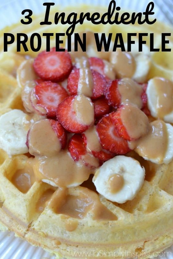3 Ingredient Protein Waffle (One Carb) Fish Food