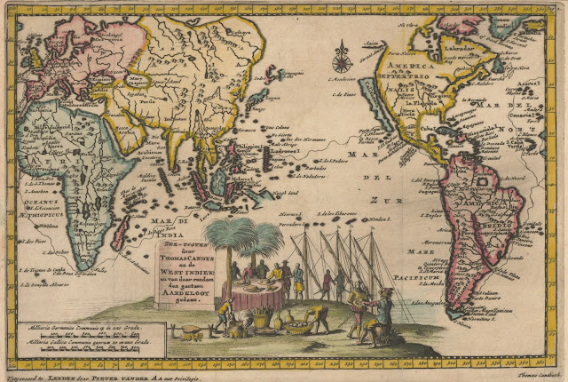 Route of Cavendish's circumnavigation of the globe
