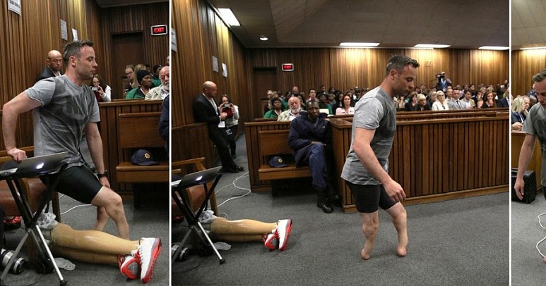 Oscar Pistorius Humiliated In Court After Being Forced To Walk Without Pros...