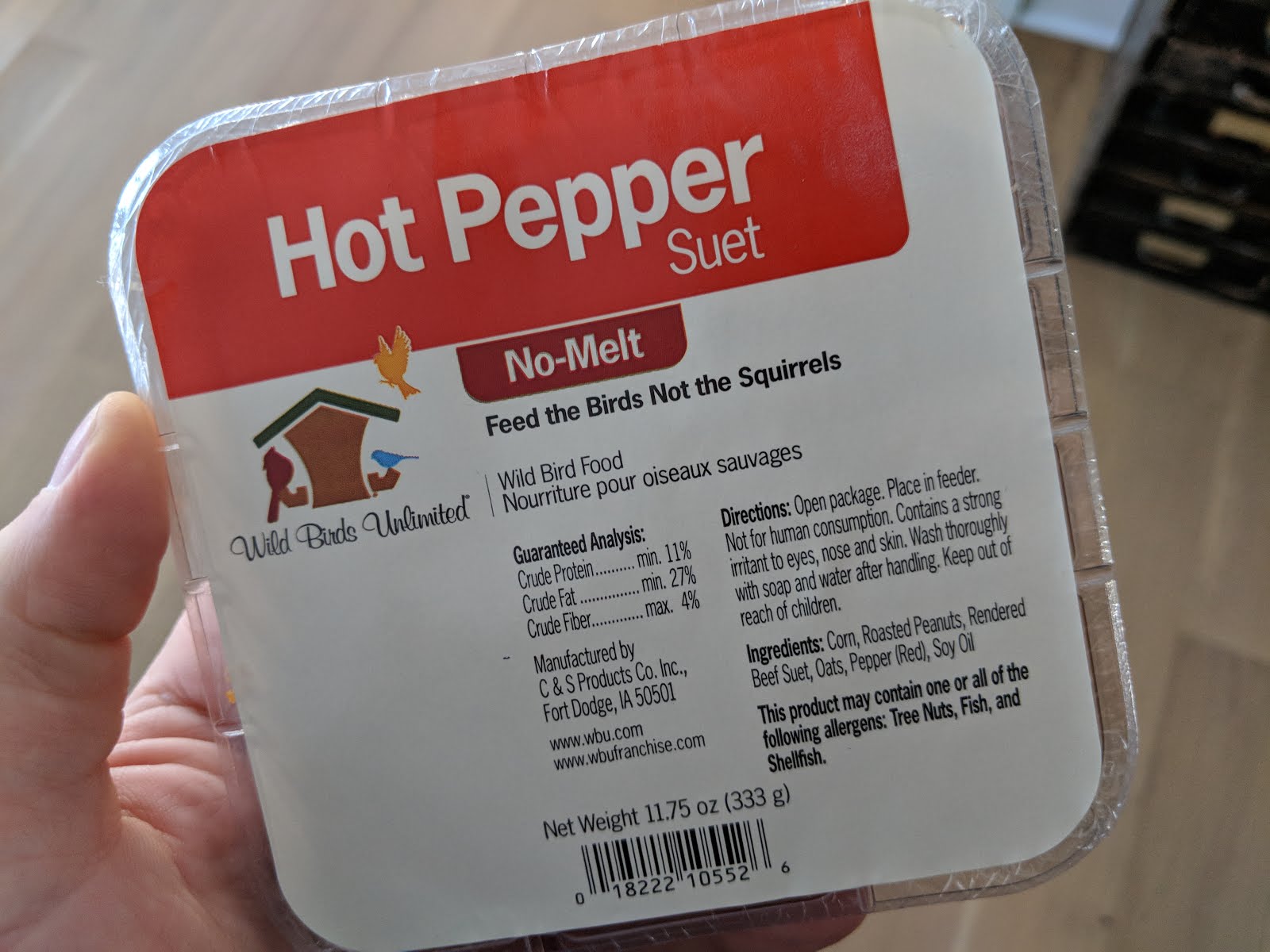 Hot Pepper Suet Christmas Birding Haul