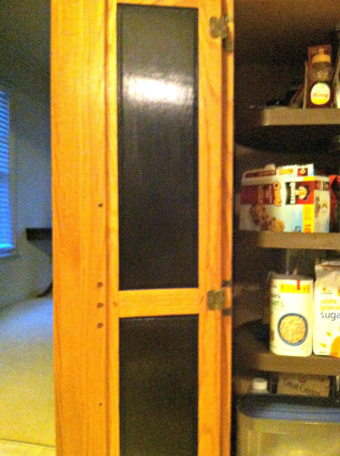 DIY Chalkboard Pantry Doors