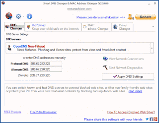 Smart DNS Changer & MAC Address Changer Portable
