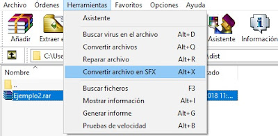 Convertir en archivo SFX