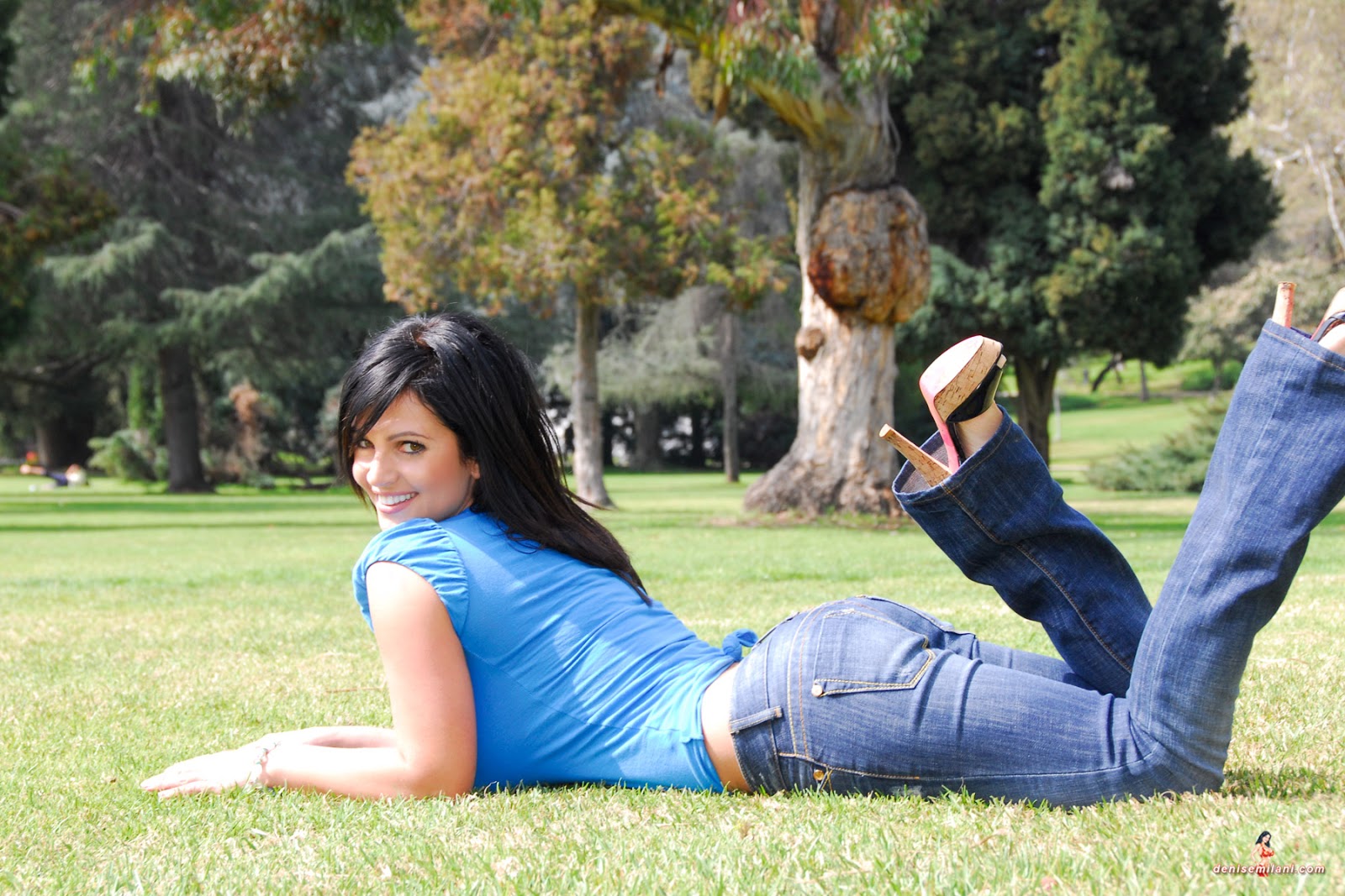 Denise Milani Sexiest Photoshoots: Denise Milani: Blue Park
