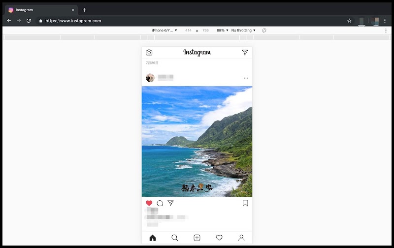 Instagram如何在PC電腦上傳相片PO文Safari-Chrome瀏覽器IG發文好簡單
