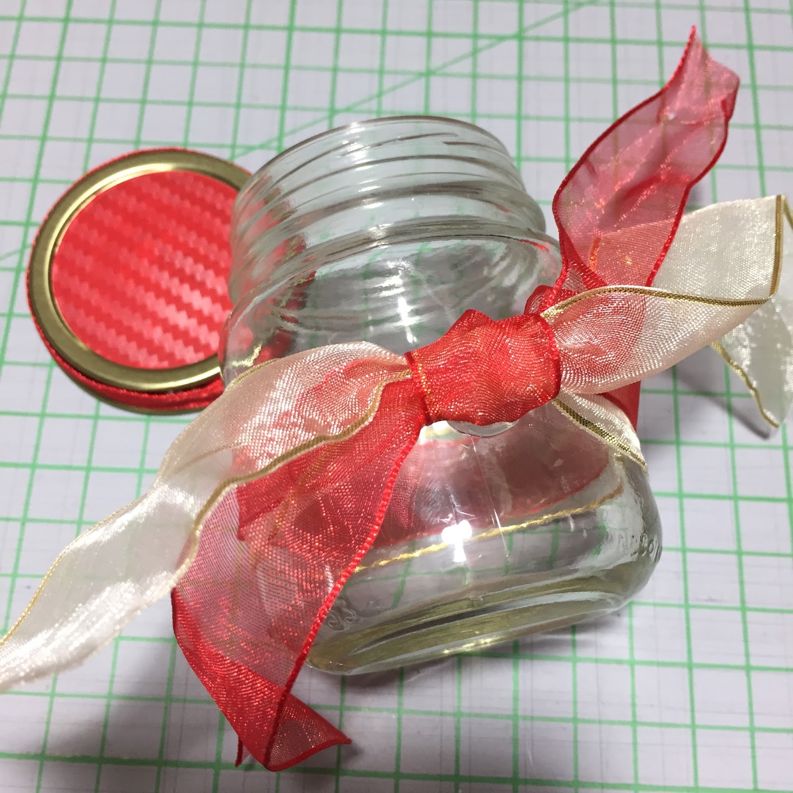 Stick This Decorated Jars with Ribbon