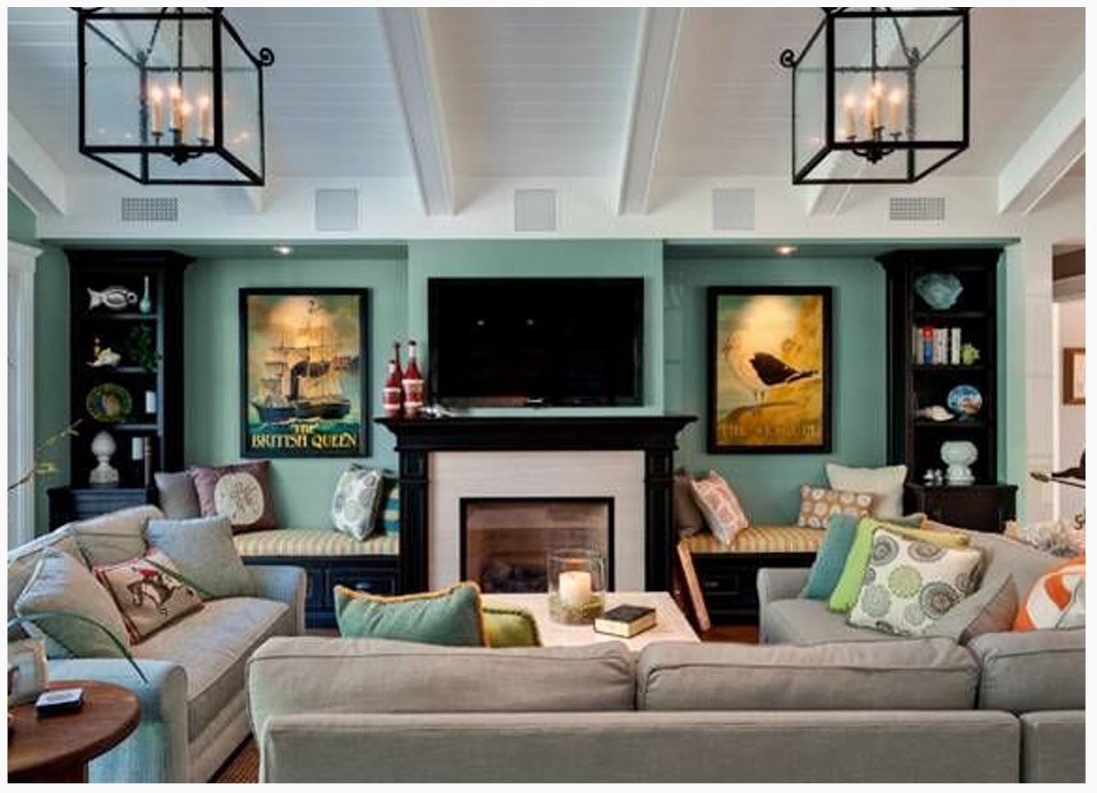 Home Design Ideas Living Room With Fireplace And Tv Design