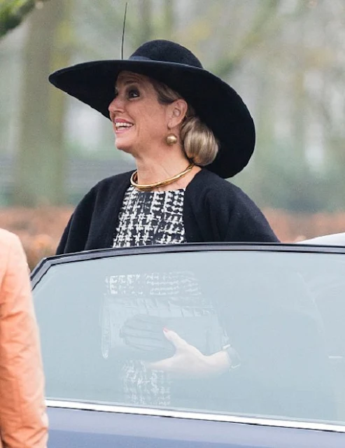Queen Maxima of The Netherlands arrives to attend the award ceremony for the Tuinbouw Ondernemersprijs 2016 (Agriculture Entrepreneur Prize) at the Keukenhof flower show